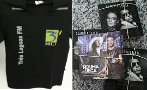 Sorteio de cds e camiseta da Três Lagoas FM