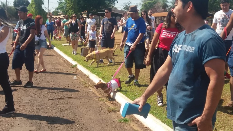 Alegria marca Cãominhada em Três Lagoas.