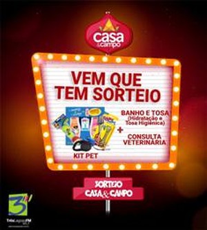 Promoção Banho e Tosa Casa e Campo e Três Lagoas FM