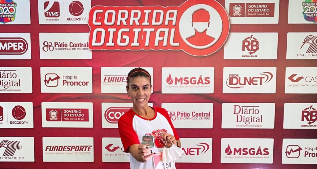 Corrida Digital: revolução no esporte em 2020 Patrícia Donida participou da Corrida Digital em Campo Grande