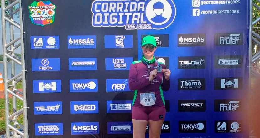 Corrida Digital: revolução no esporte em 2020 Leila Ribeiro exaltou a prova onde disputou em Três Lagoas