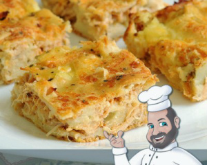Torta Cremosa de Liquidificador Recheada de Frango com Catupiry Torta Cremosa de Liquidificador Recheada de Frango com Catupiry